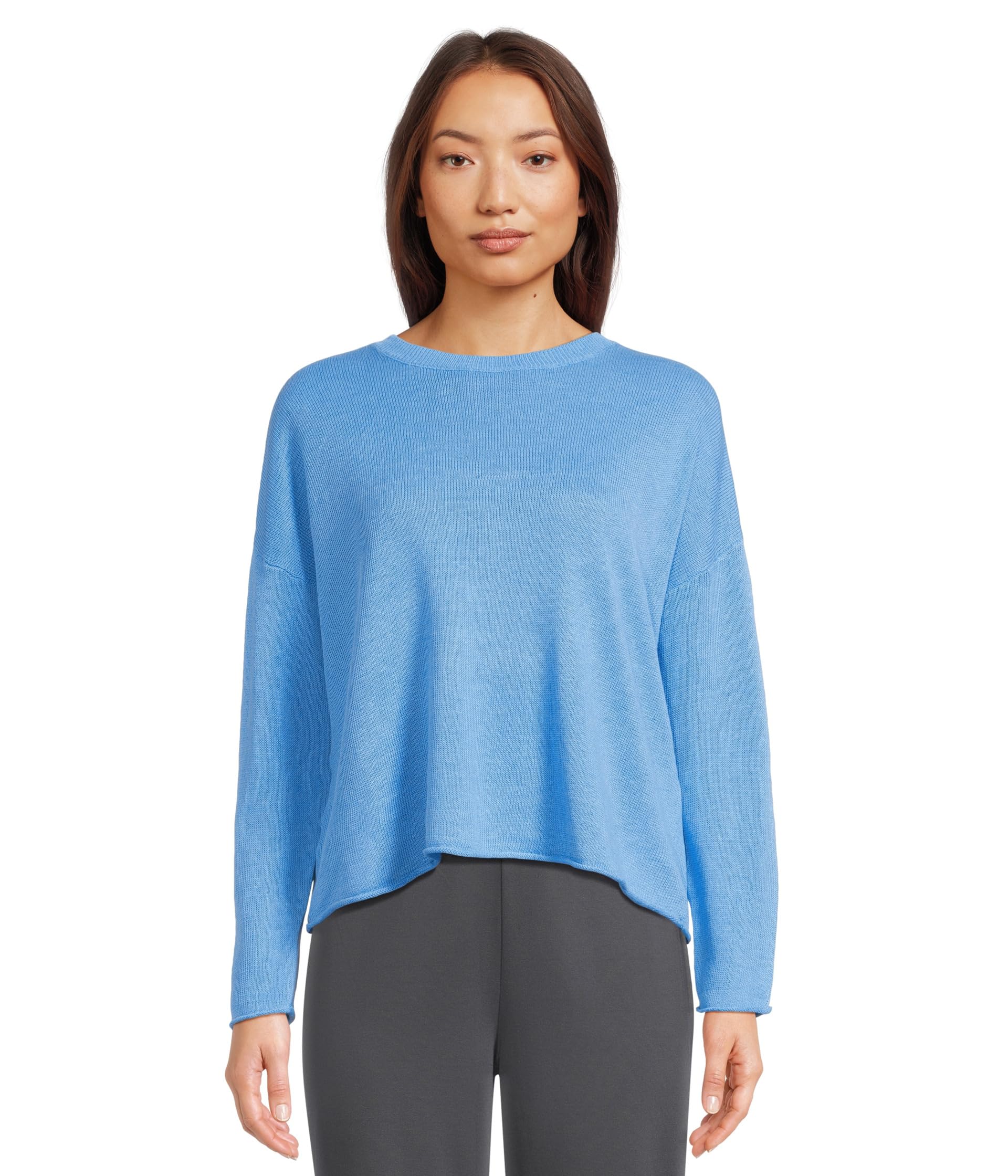 

Свитер Eileen Fisher Crew Neck Sweater, AzureSee Less