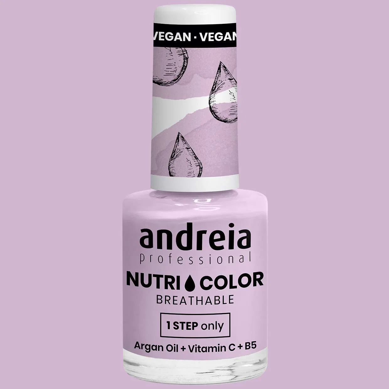 Дышащий лак для ногтей «NutriColor NC35 Lavender» от Andreia Professional Andreia, Lavender — фото 2