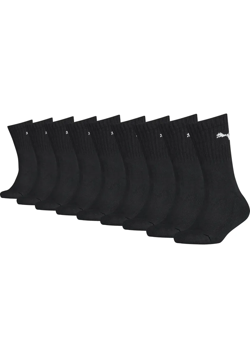 

Носки PUMA "JUNIOR CREW SOCK 9P ECOM" (9 пар), мягкая подошва для амортизации и дополнительного комфорта, черный