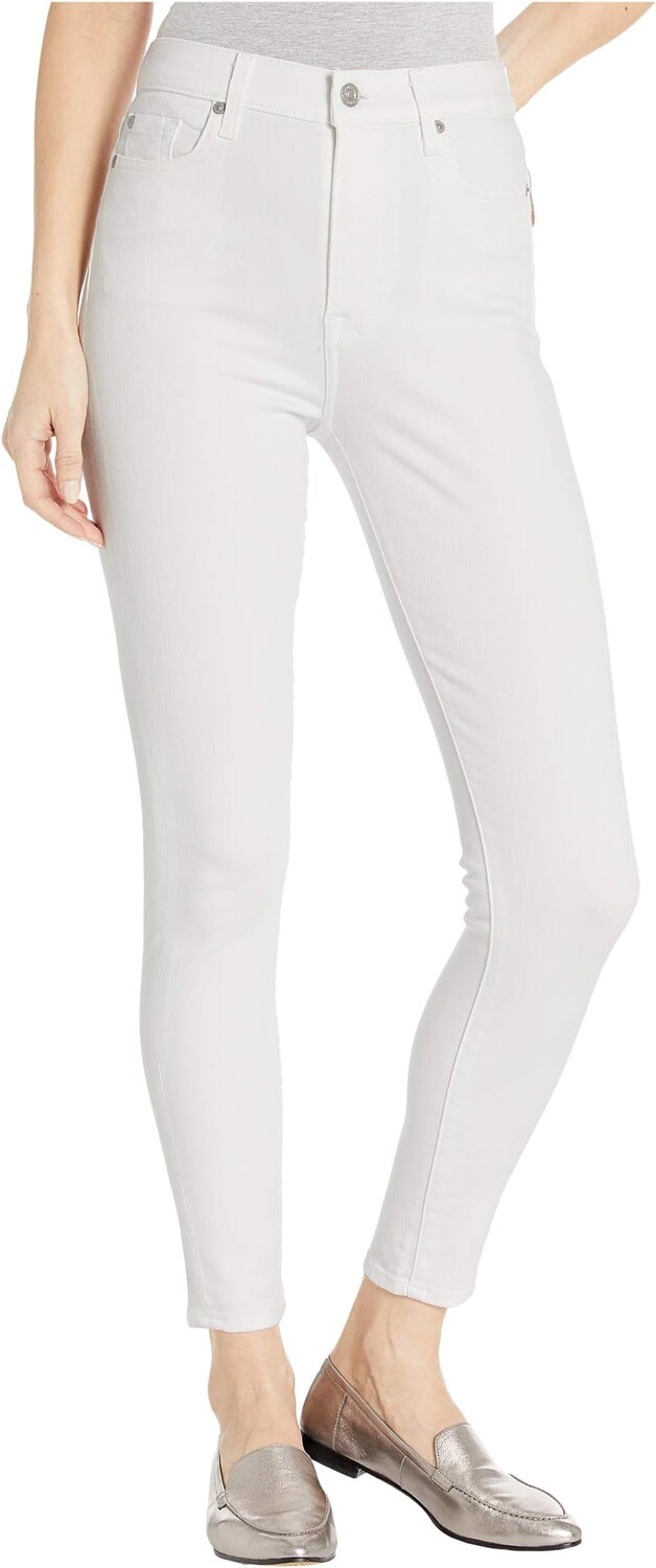 

Джинсы High-Waist Ankle Skinny in Slim Illusion White 7 For All Mankind, цвет Slim Illusion White