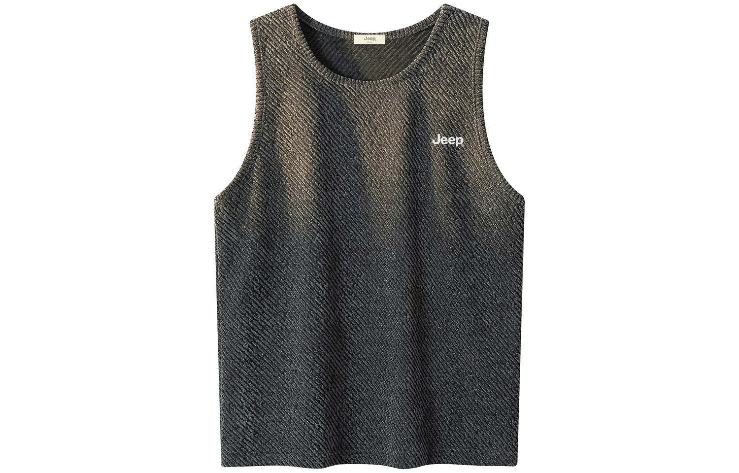 

Топ-майка унисекс с круглым вырезом и тонкими бретелями Jeep, темно-серый