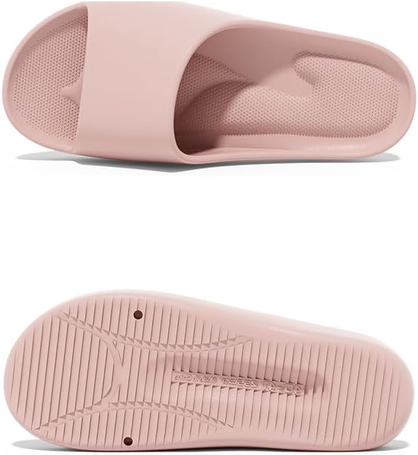 Сланцы с поддержкой свода стопы BIUHFN для мужчин и женщин, мягкие для дома, душа, пляжа, бассейна, легкие, с нескользящей подошвой, для использования в помещении, серый — фото 3