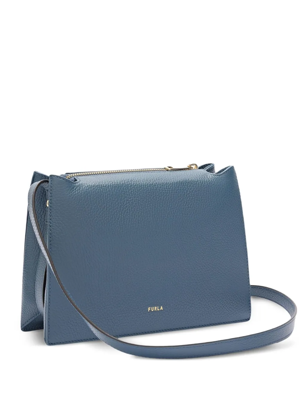 

Сумка-сэтчел Nuvola S на молнии Furla, синий