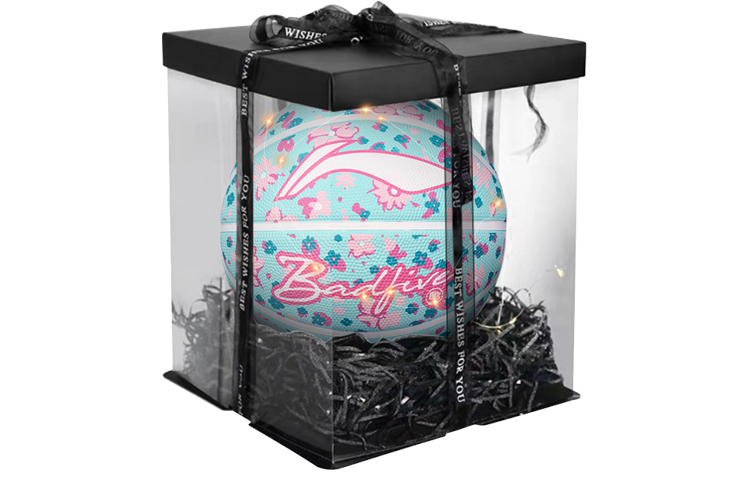 

LINING Badfive резиновый баскетбольный мяч blue green pink white размер 7 тренировочный unisex