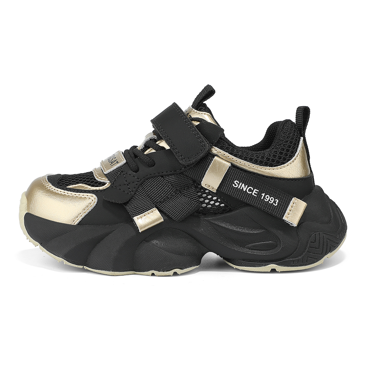 

Низкие повседневные кроссовки Rebound And Breathable для детей ST&SAT KIDS, черный/золотой