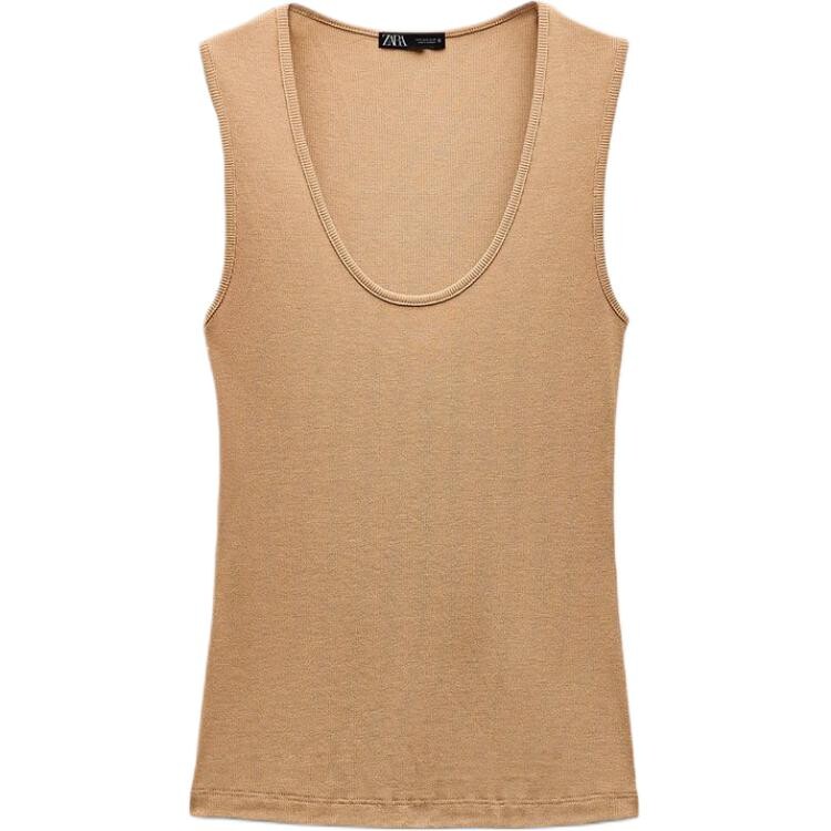 

Жилет женский песочный Zara