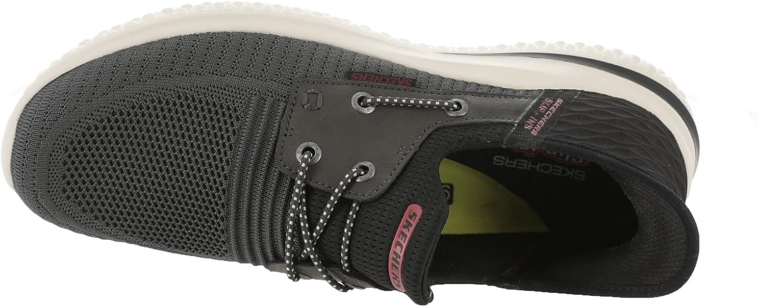 Мужские лоферы Skechers Delson 3.0 - Roth Slip-ins, Chbk — фото 3