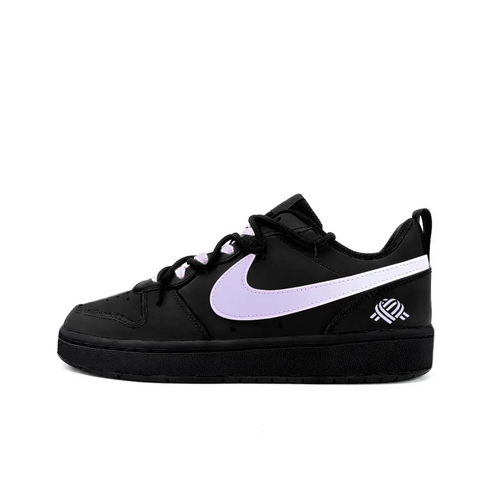 

Кроссовки Nike Court Borough Skateboarding Shoes Women's Low-top Black/purple, черный