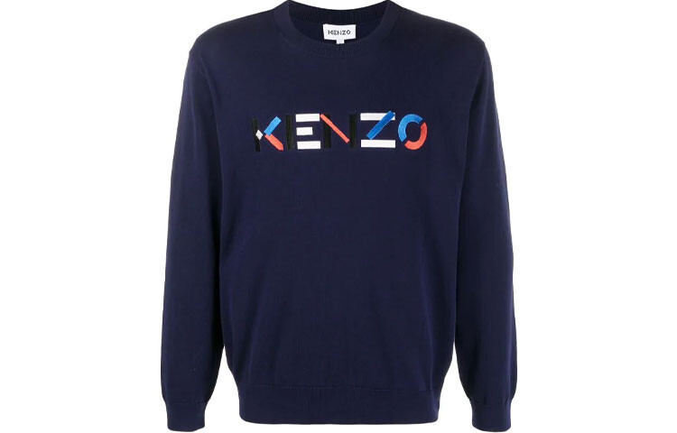 

Толстовка мужская Kenzo с цветным логотипом, синий