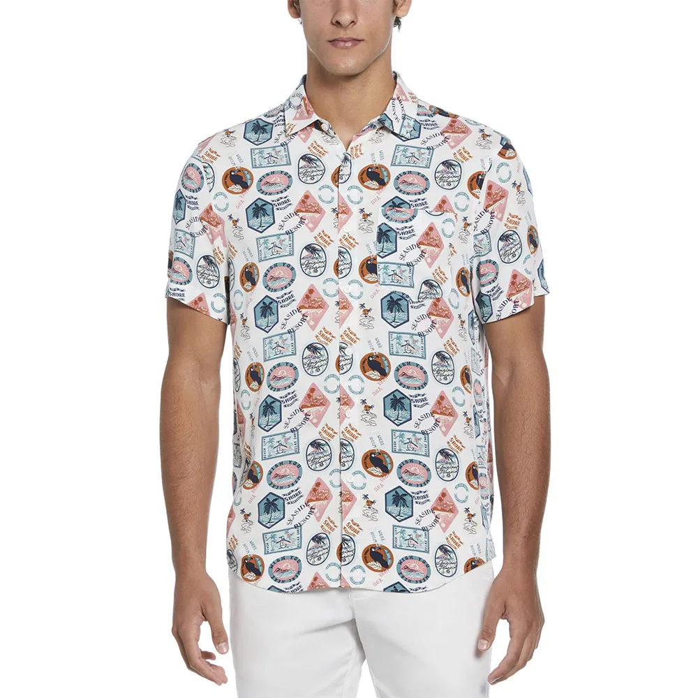 

Рубашка с коротким рукавом Original Penguin Eco Aop Vacay, белый