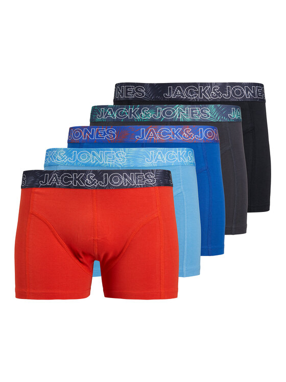

Комплект из 5 трусов-боксеров Pete 12277587 Jack&Jones, мультиколор