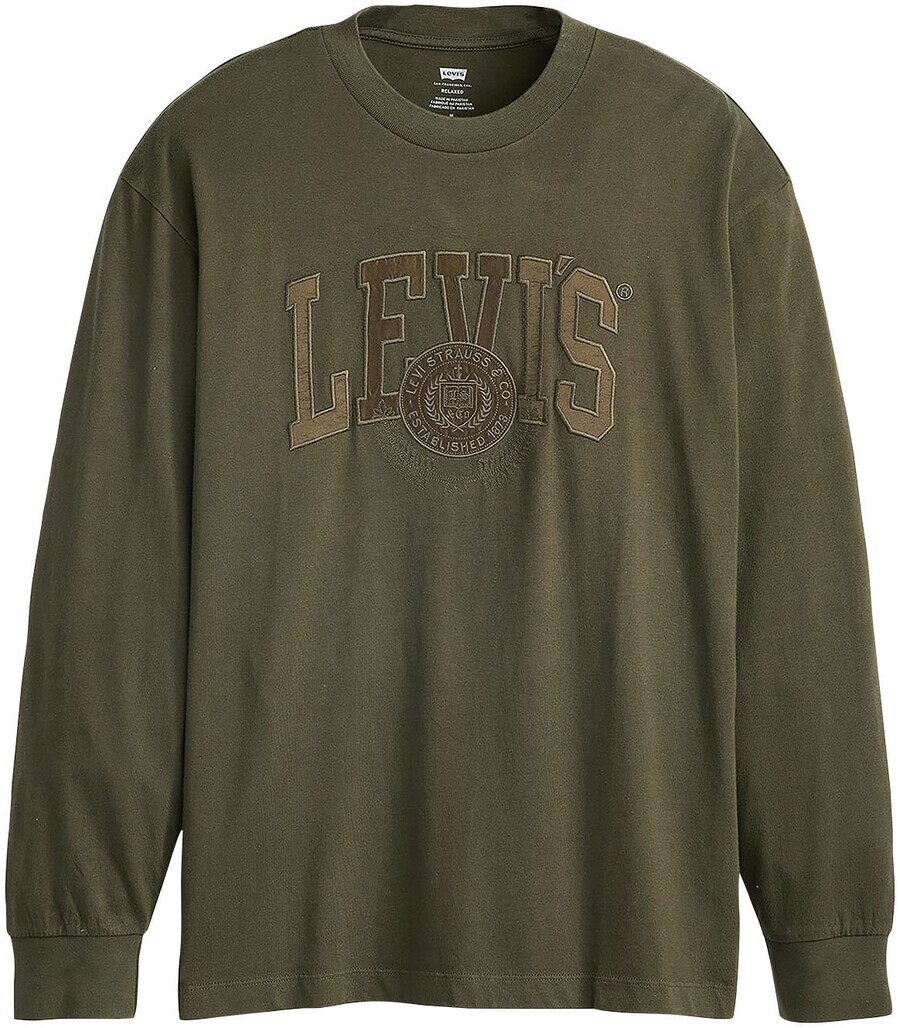 

Лонгслив LEVI'S Shirt, цвет olive/reed