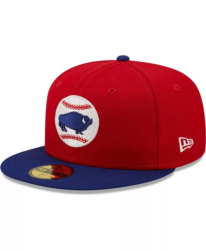 

Мужская красная шапка Buffalo Bisons Authentic Collection 59FIFTY Fitted New Era