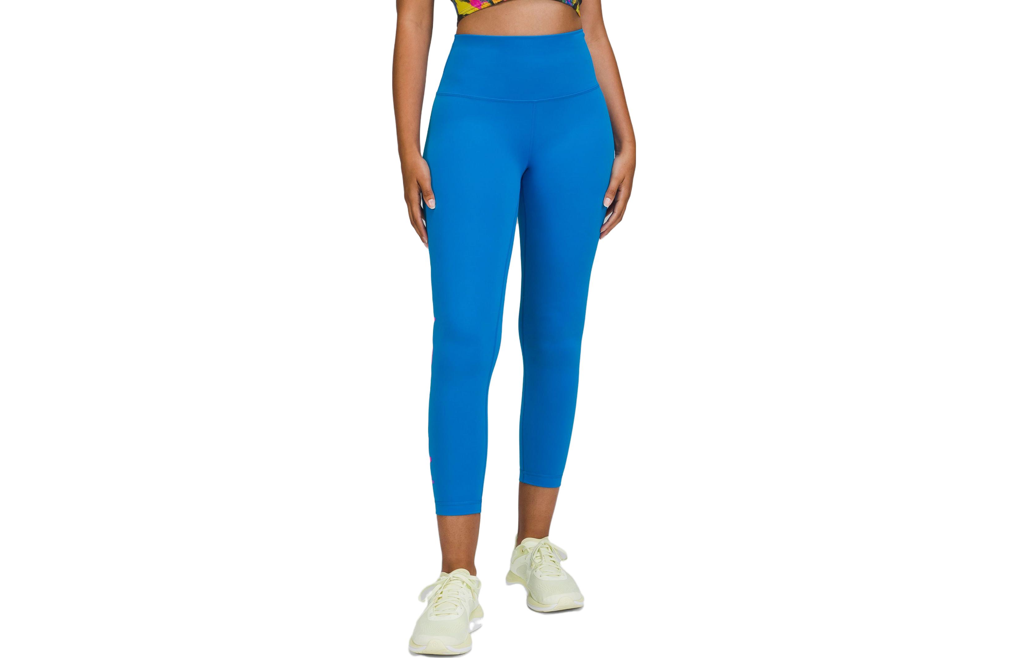 

Lululemon Wunder Train вязаные спортивные штаны женские Pool Blue/PLSI