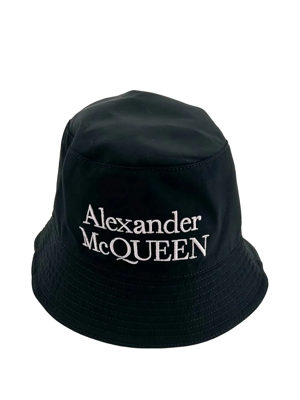 

Двусторонняя панама с вышитым логотипом Alexander McQueen, черный