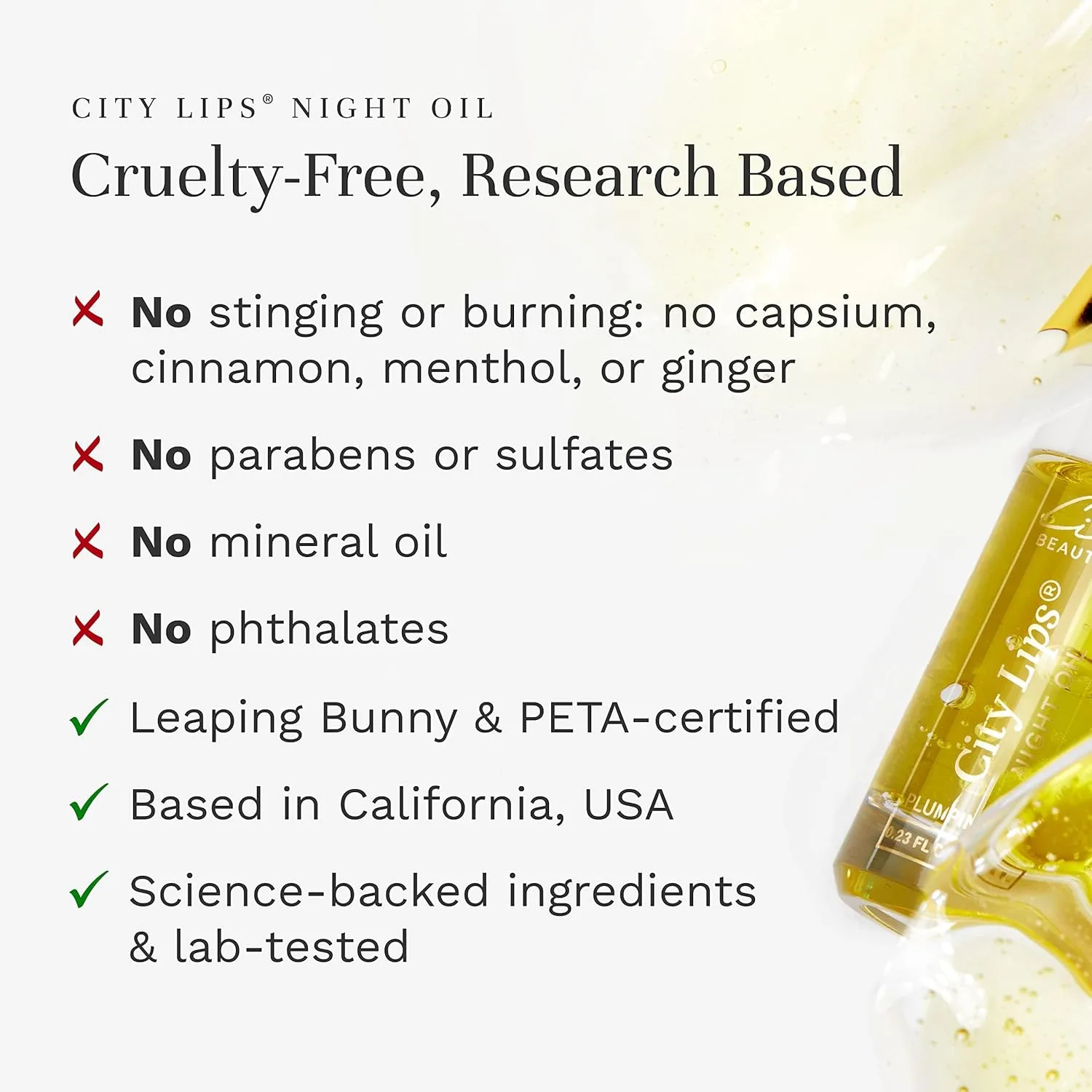 Набор City Beauty Lip Fix Bundle - Line Therapy 0.24 унции и Night Oil 0.23 унции - двойная антивозрастная помада для гладких, увлажненных и молодых губ. — фото 3