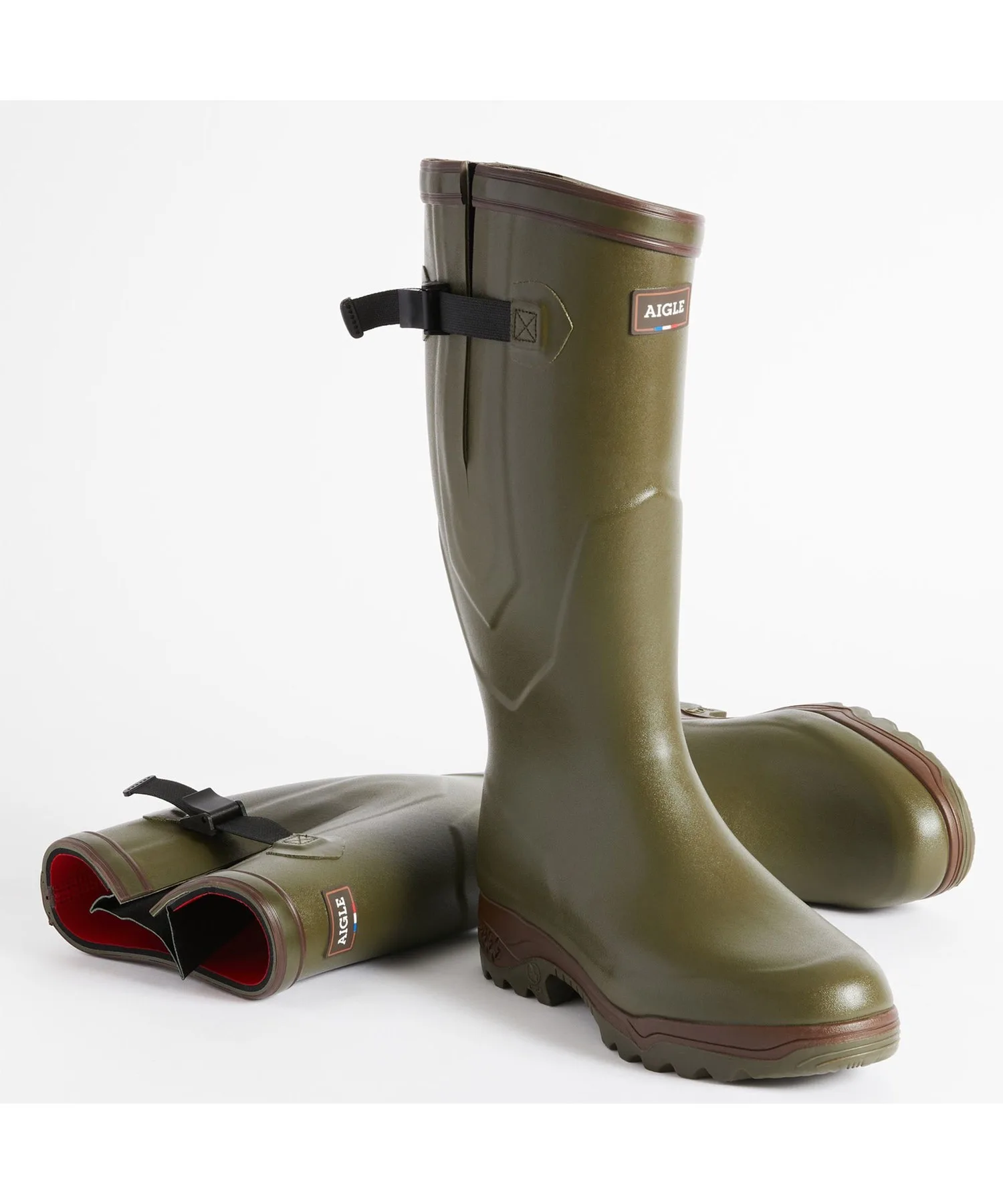 Мужские резиновые сапоги AIGLE Parcour 2 ISO хаки