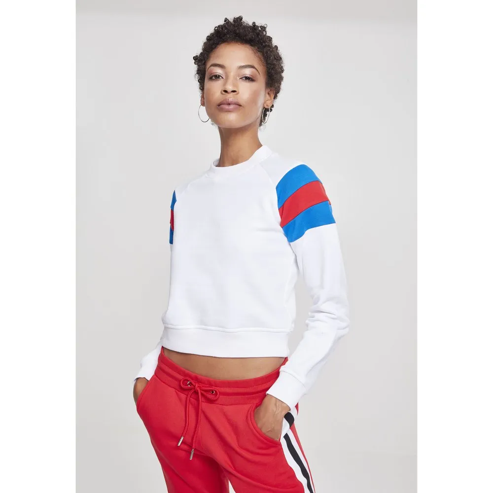 

Футболка Urban Classics Leeve Stripe Crew, белый