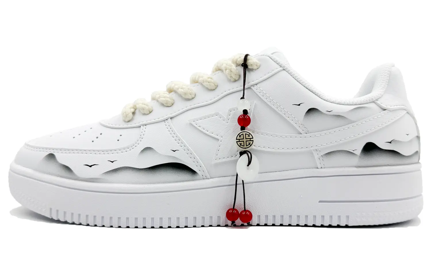 

XTEP Кроссовки Air Force One с низким верхом, противоскользящие, износостойкие, мужские, для скейтбординга, черно-белые