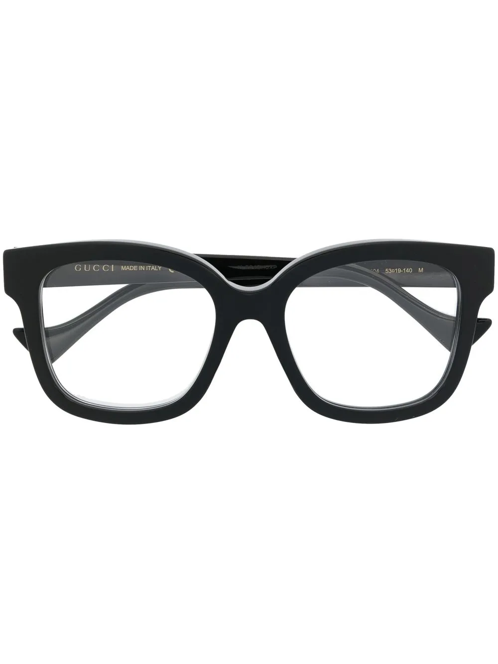 

Очки в квадратной оправе Gucci Eyewear, черный