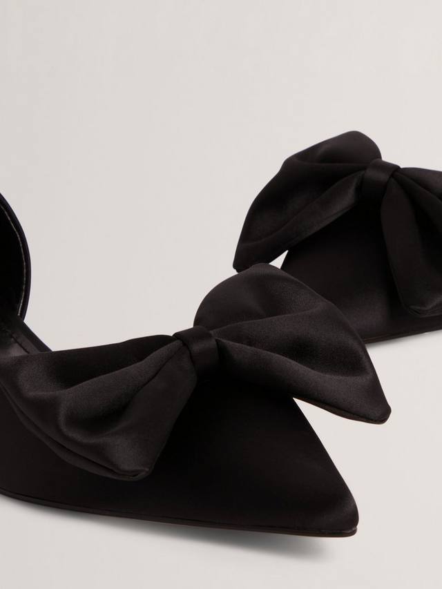 Лаковые балетки с заостренным носком на плоской подошве Ted Baker, Black — фото 4