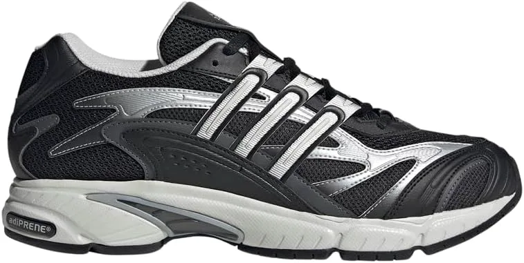 Мужские кроссовки Adidas Temper Run 2 на шнуровке для повседневной носки - черные, черный