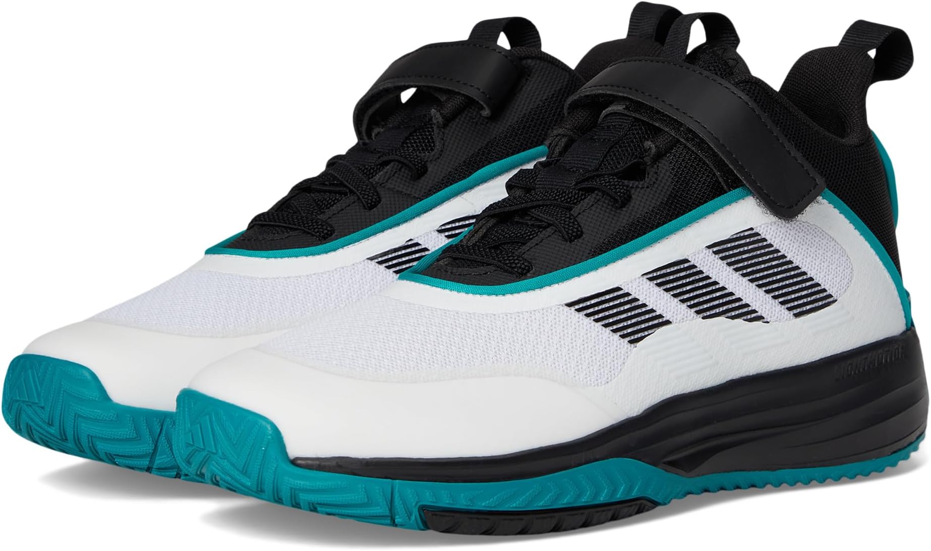 

Кроссовки adidas Kids Own The Game 3.0 Basketball Shoes, White/Black/Pure Teal