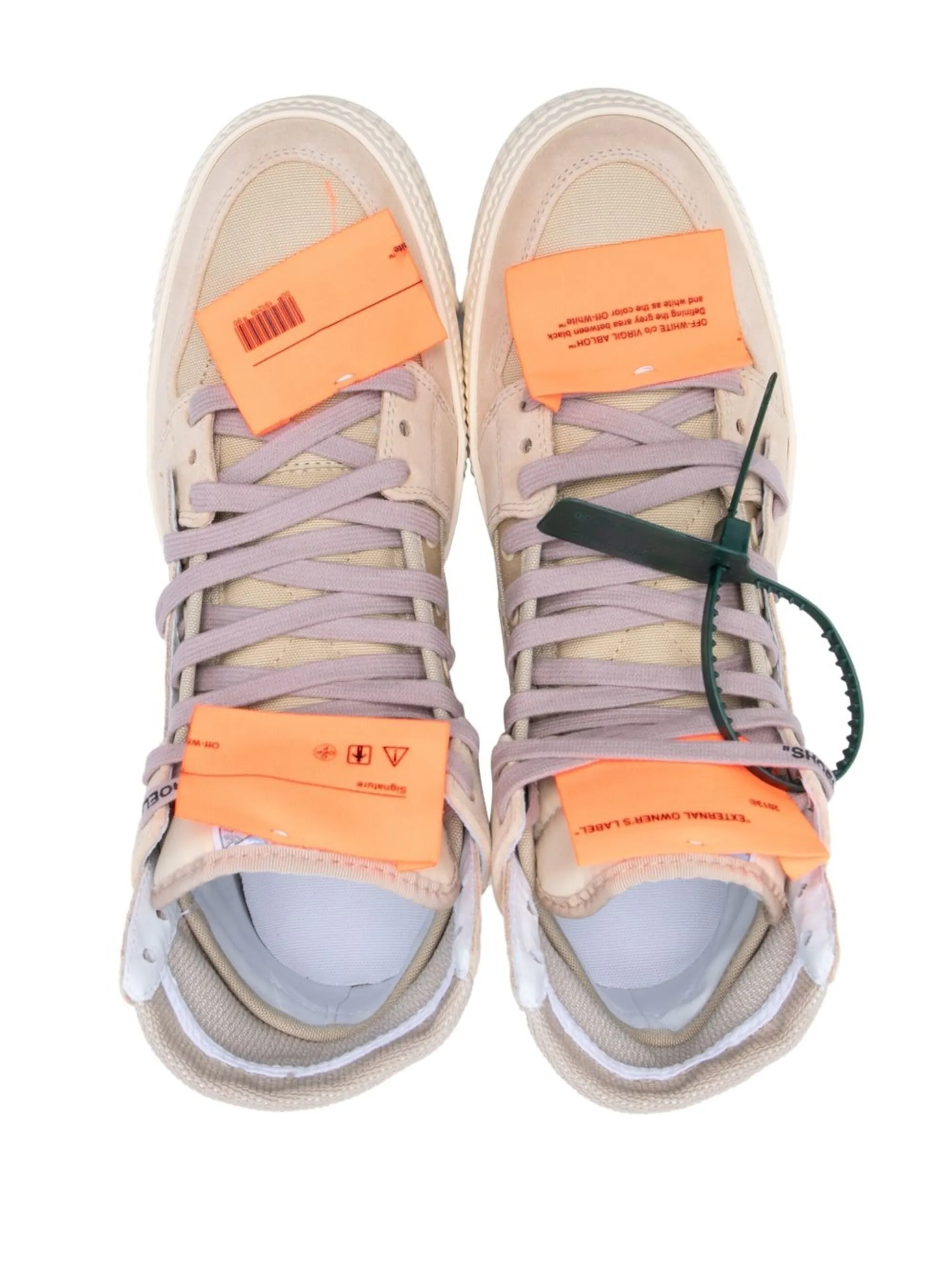 Высокие кроссовки Off-Court 3.0 Off-White, бежевый — фото 4