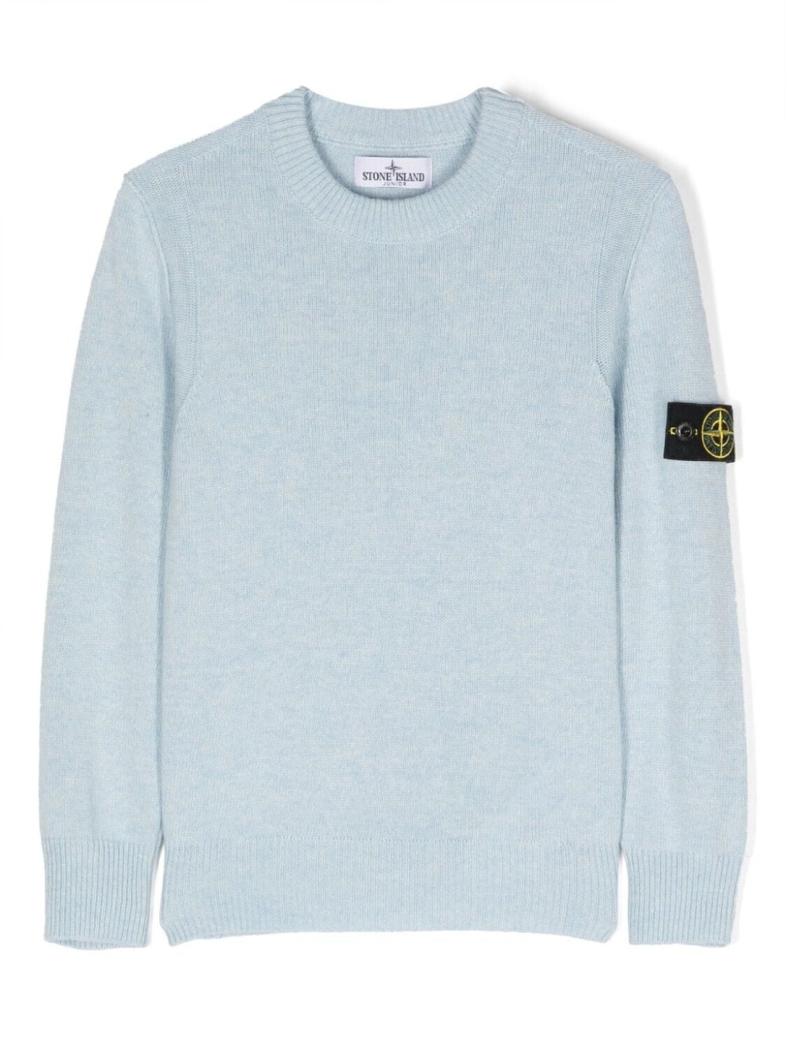 

Stone Island Junior толстовка с круглым вырезом и нашивкой Compass, синий