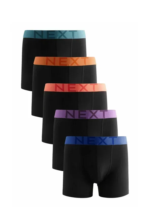 Трусы 5 pack Next, black bright colour waistband, черный