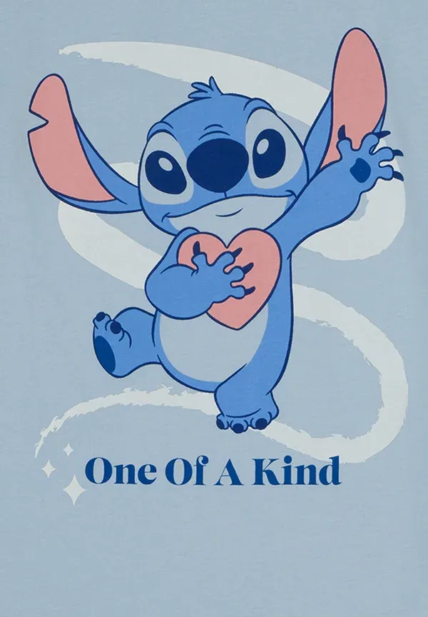 Футболка с принтом Stitch Disney, синяя — фото 3