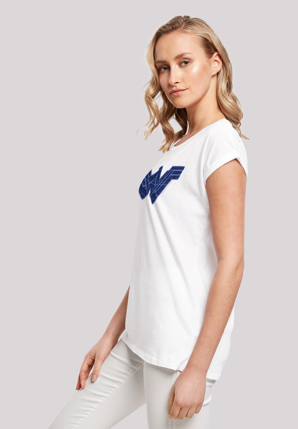 

Футболка с принтом DC COMICS WOMAN PATTERN FILL LOGO F4NT4STIC, белый