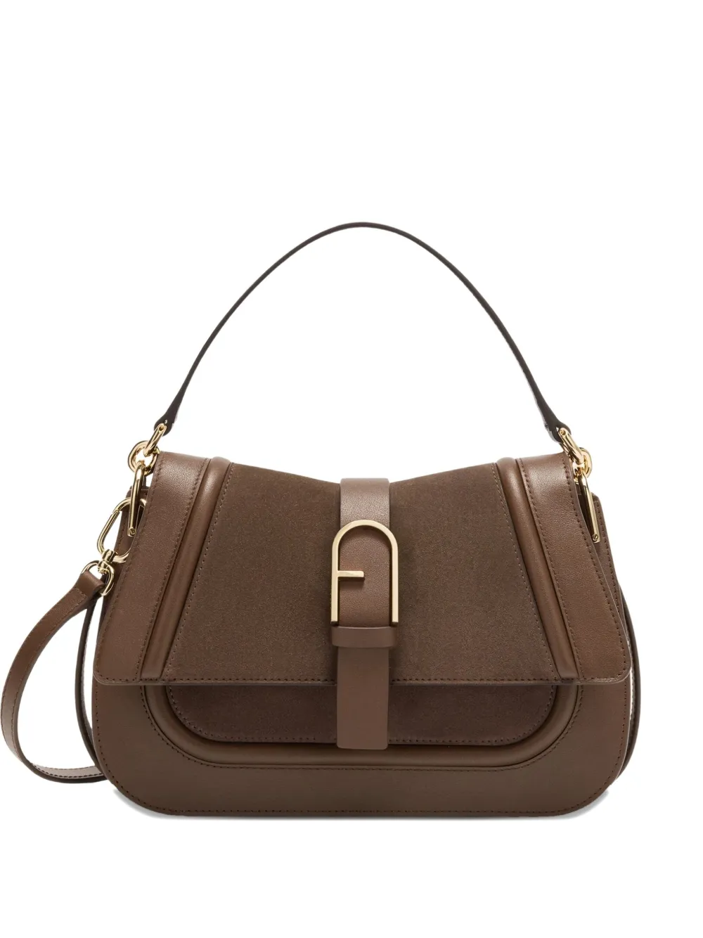 

Сумка-тоут Flow среднего размера Furla, коричневый
