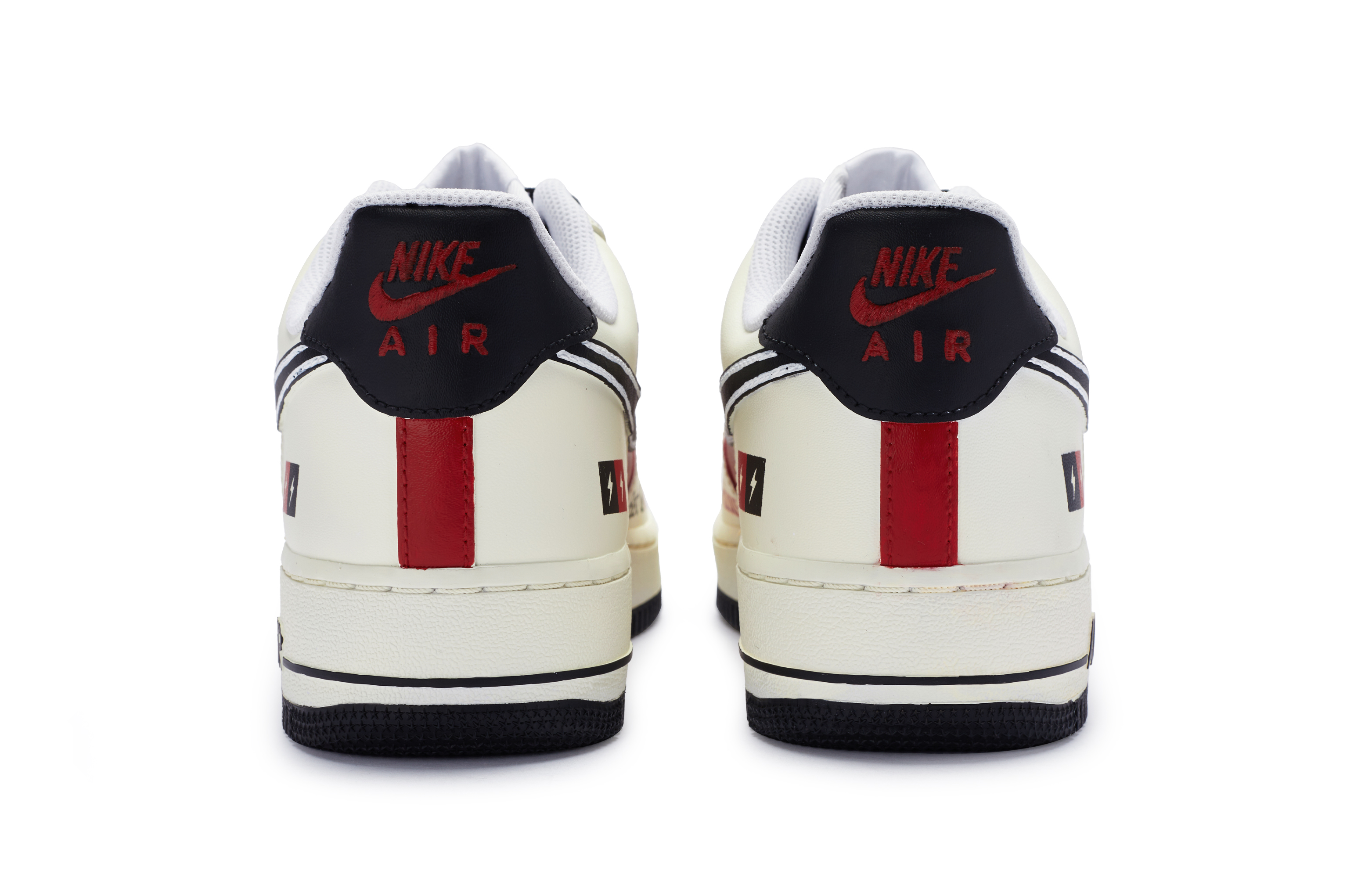 

Кроссовки Nike Air Force 1 Skateboard Shoes Men Low-Top Red Black