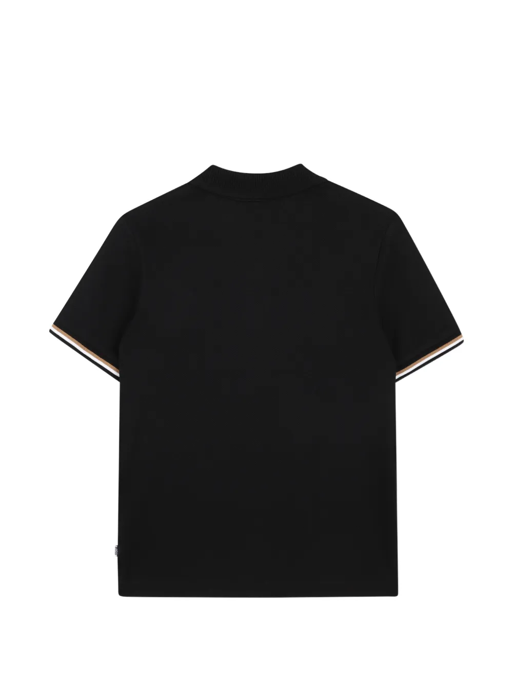 Рубашка поло с короткими рукавами Boss Kidswear, черный — фото 2