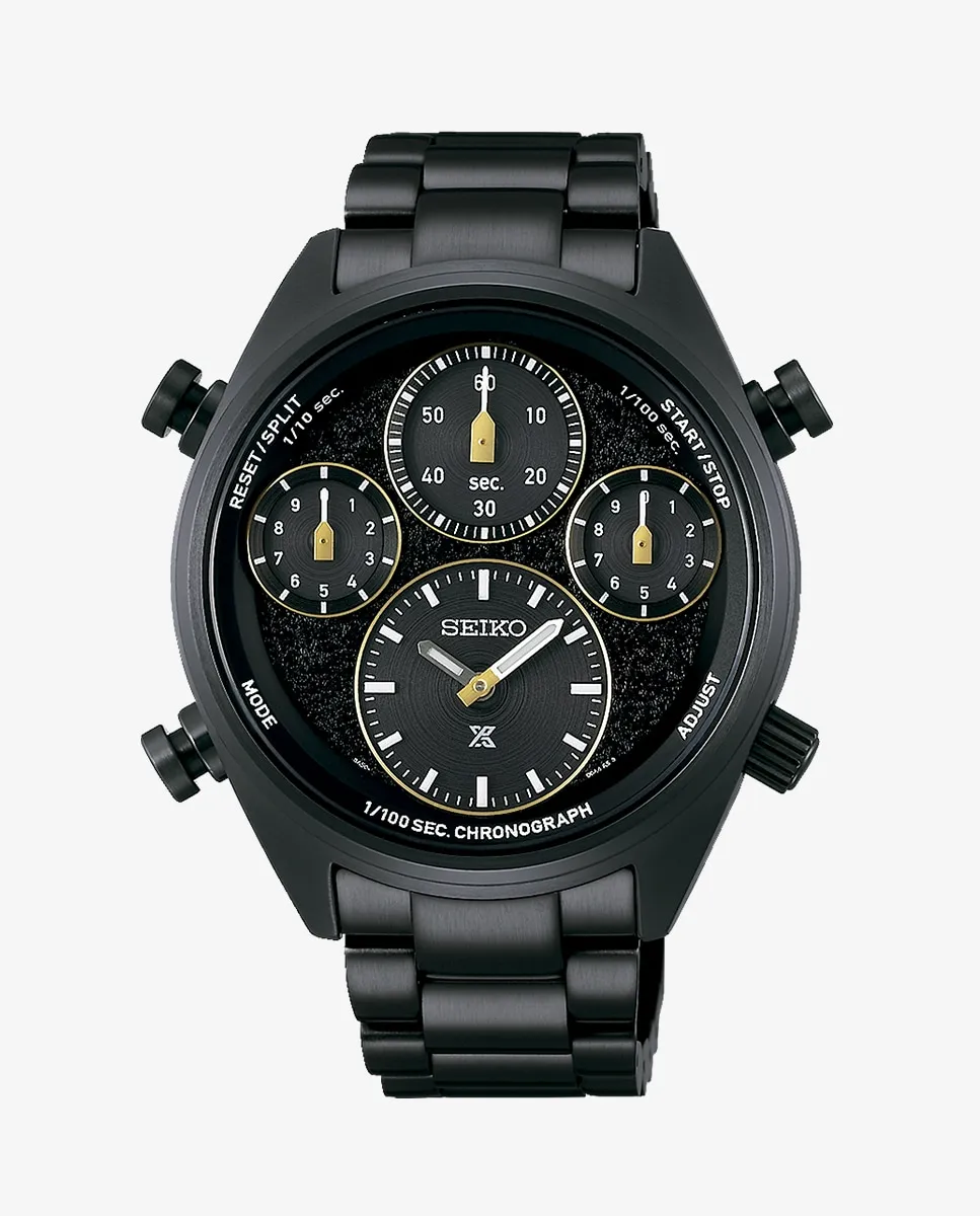 

Мужские часы Prospex SFJ007P1 из стали с черным ремешком Seiko, черный