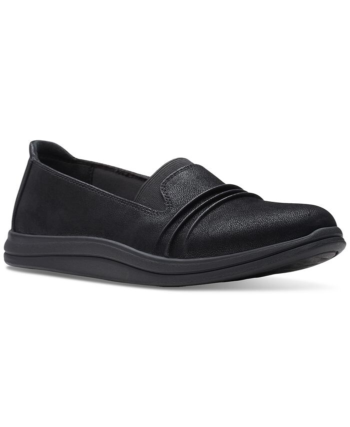 

Женские слипоны Breeze Sol на плоской подошве Clarks, черный