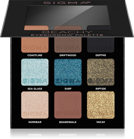

Палитра теней для век Sigma Beauty Party on The Go, Beachy 9 g