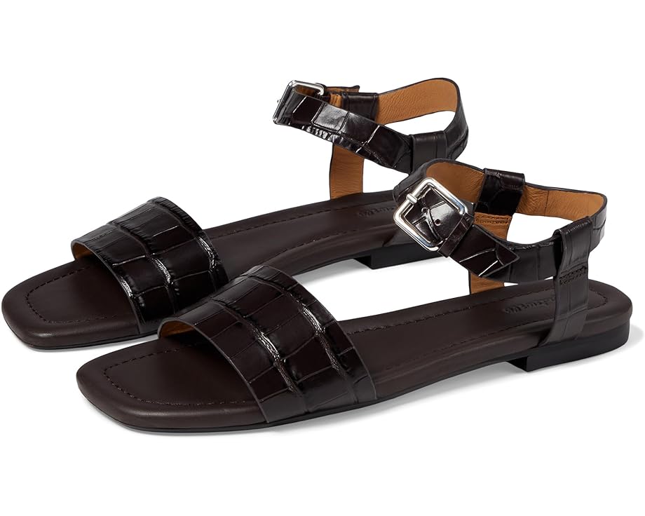 

Сандалии Madewell alicante ankle strap - croc, цвет Roasted Espresso