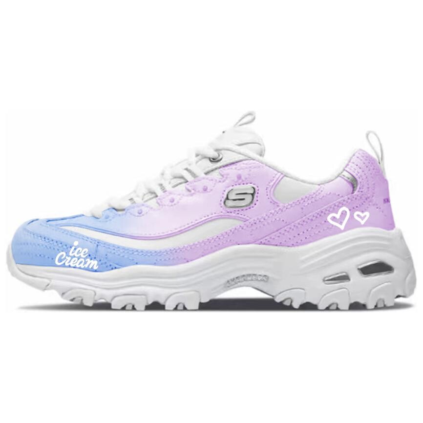 

Кроссовки Skechers Chunky Sneakers Women's Low-top Purple/white/blue, фиолетовый