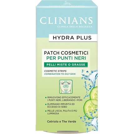 

CLINIANS HYDRA PLUS Косметические патчи для смешанной и жирной кожи с огурцом и зеленым чаем