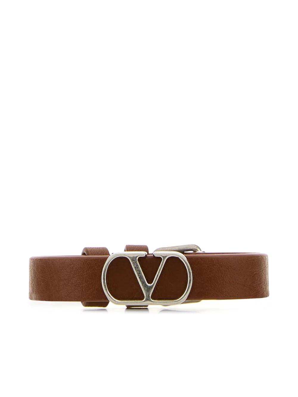 

Кожаный браслет с логотипом VLogo Signature VALENTINO GARAVANI, серебяный