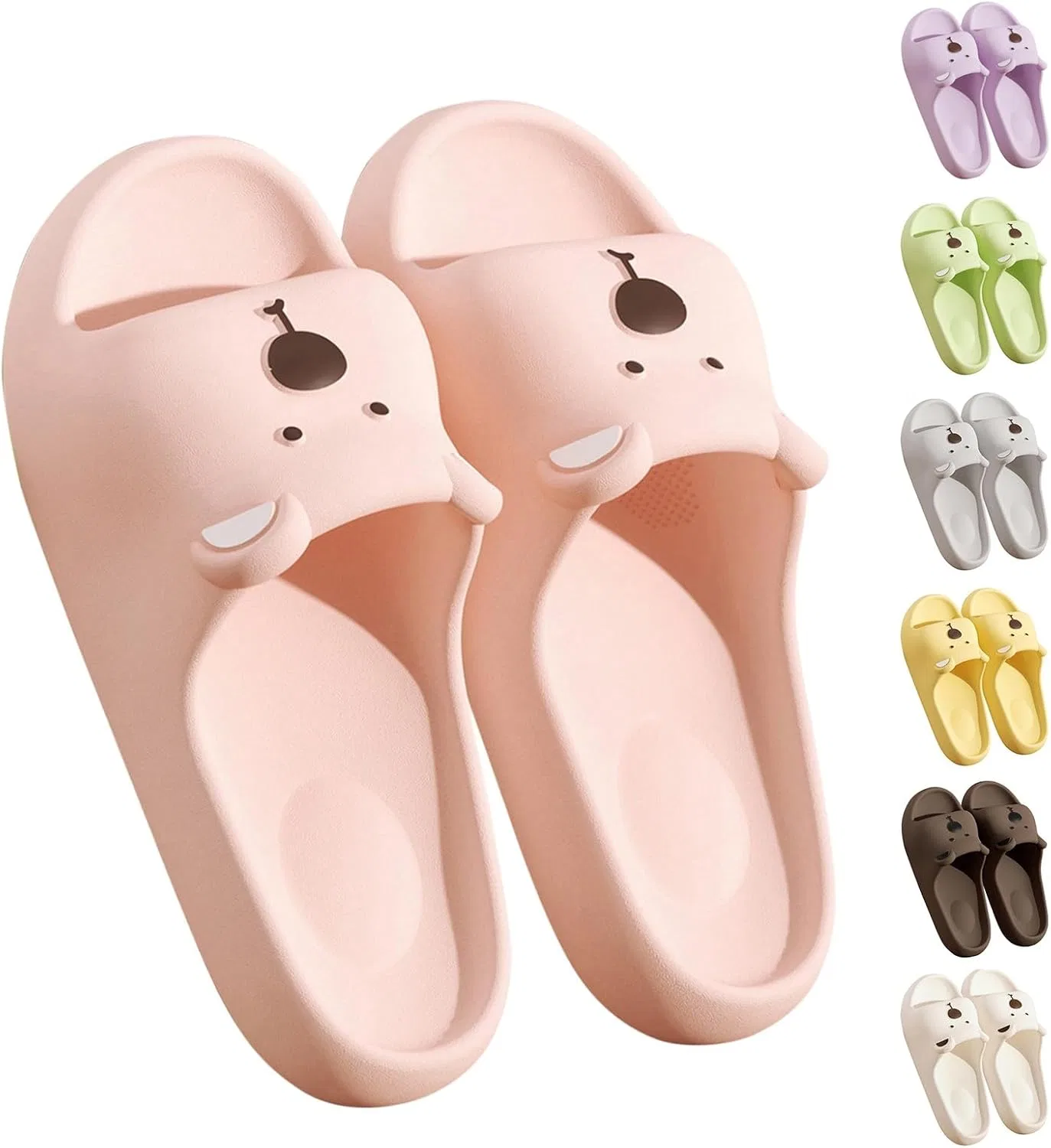 Pantoffeln Herren Elegant, Badeschuhe Herren Rutschfest Badelatschen Modische Duschschuhe Тапочки унисекс Bequeme Schlappen Weichen Sohlen Badeschlappen Leichte Hausschuhe Atmungsaktiv Шлепанцы Generic, Rosa — фото 3