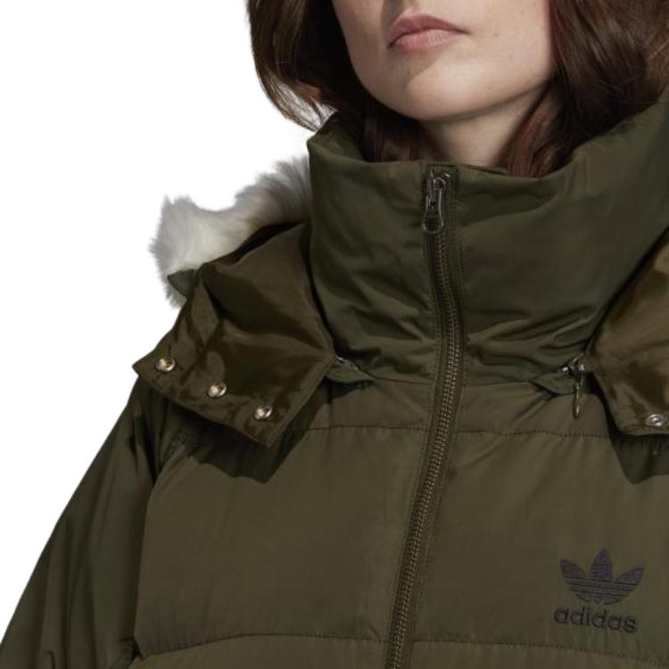 

Куртка пуховая женская ночной карго зеленый Adidas Originals
