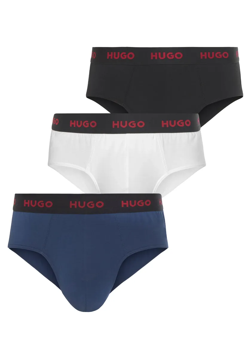 

Трусы на бедрах HUGO Underwear "HIPBRIEF TRIPLETPACK" (упаковка), с эластичным поясом с логотипом, цвет Open_White121