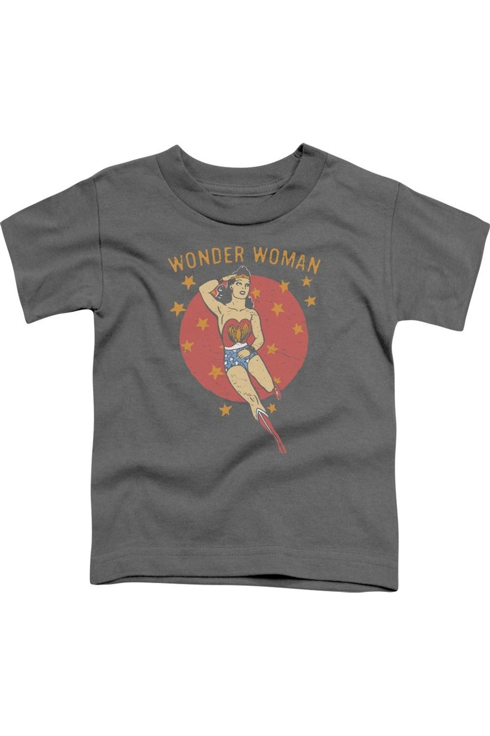 

Футболка с коротким рукавом для малышей DC Comics Wonder Woman Circle Gildan, Charcoal