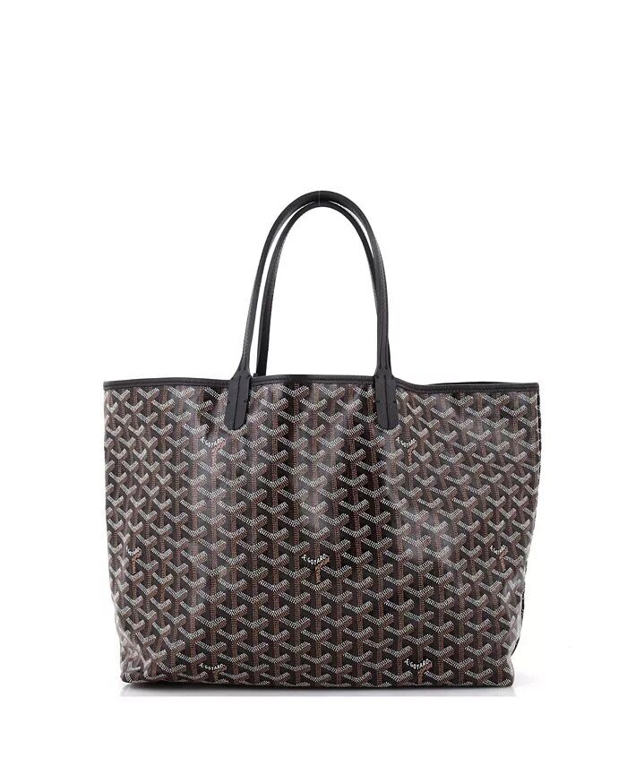 

Сумка-тоут PM Saint Louis Claire Voie, холст с принтом и покрытием Pre-Owned Goyard, черный