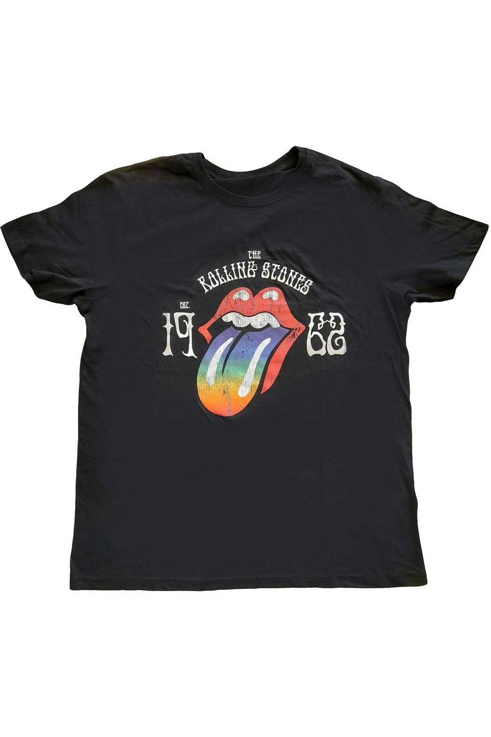 

Футболка Sixty Rainbow Hi-Build The Rolling Stones, черный