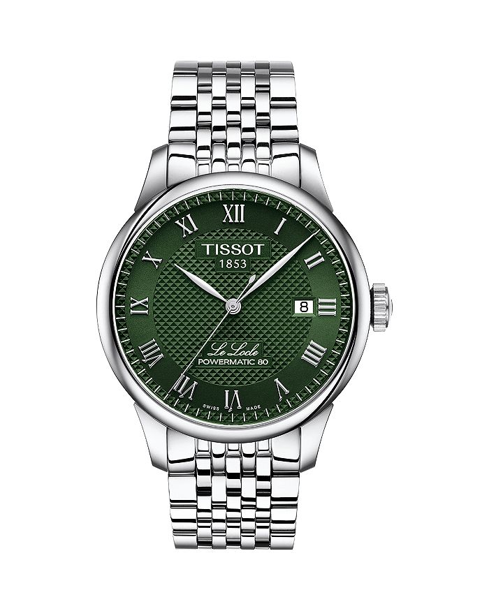 

Le Locle Powermatic 80, часы, 39 мм Tissot, зеленый