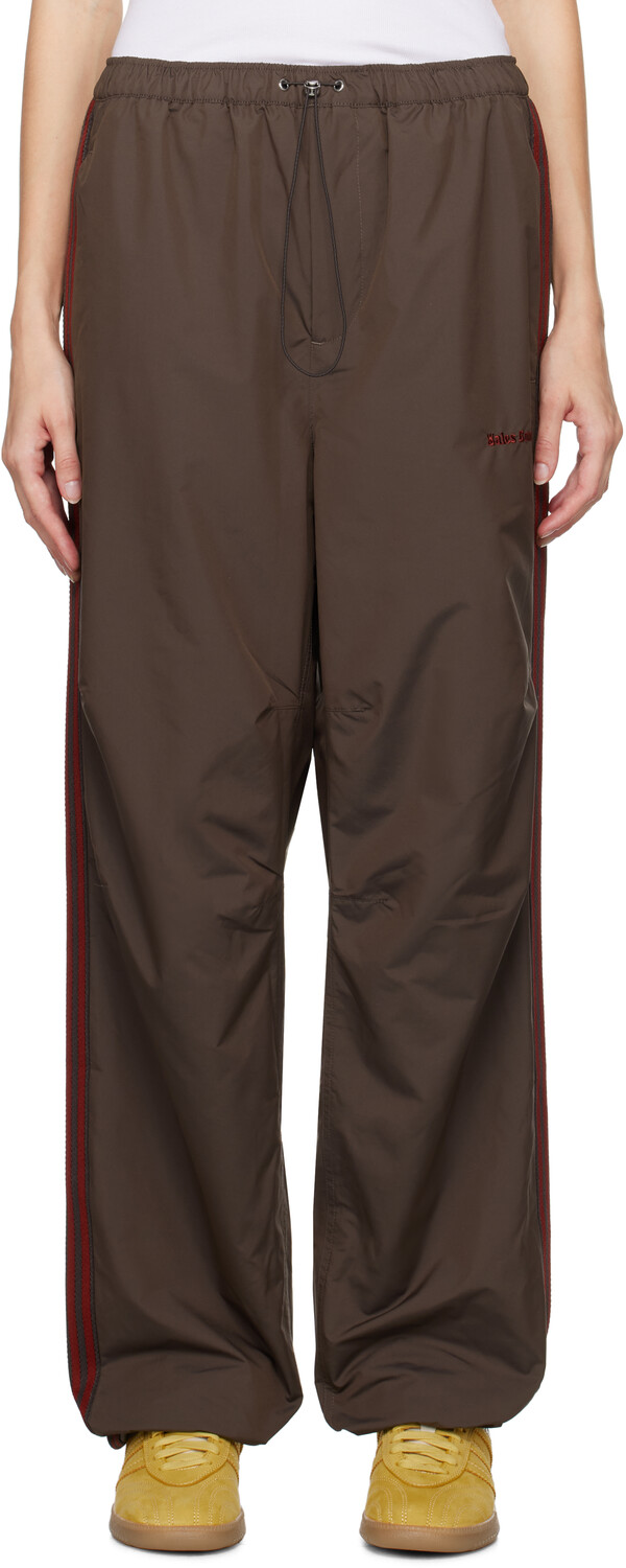 

Коричневые спортивные штаны Adidas Originals Edition Taffeta Wales Bonner, Night brown